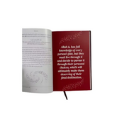 Open boek met rode pagina en quote bij Why Me? Understanding One’s Worldly Fate